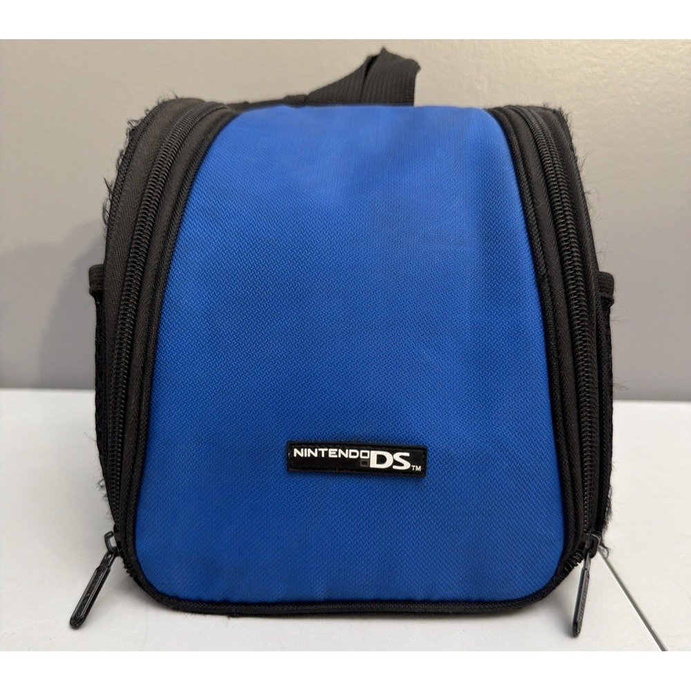 Nintendo Official DS Blue Soft Carrying Case Mini Backpack For System & Games